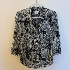 Anthropologie HD in Paris blouse, 2, floral